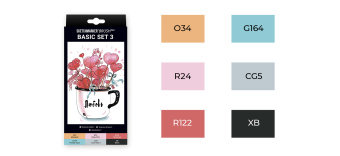 Набор маркеров Sketchmarker Brush 6 BASIC Set 3 (6 шт. в картонной коробке)