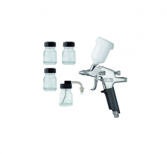 Аэрограф-краскопульт SATAjet 20 B 0.065L, с набором стеклянных бачков, сопло 1,0 мм