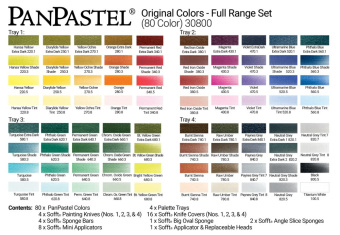 Набор PanPastel Complete Original Colors Range – Полная оригинальная цветовая гамма (80 цветов)
