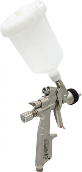 Миникраскопульт Ani AH1517007A R 160 Mini HVLP с верхним пластиковым бачком 0,25 л, никелевый корпус