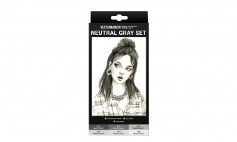 Набор маркеров Sketchmarker Brush 6 NEUTRAL Gray Set (6 шт. в картонной коробке)
