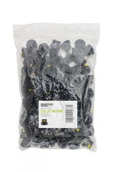 Кэп Montana Flat Jet Cap Medium, черный с желтой вставкой, флэтджэт средний (уп. 50 шт.)