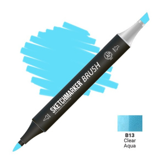 Маркер SKETCHMARKER Brush B13 Clear Aqua