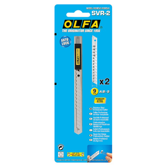 OLFA OL-SVR-2 Нож из нержавеющей стали, «AUTOLOCK» фиксатор, 9 мм