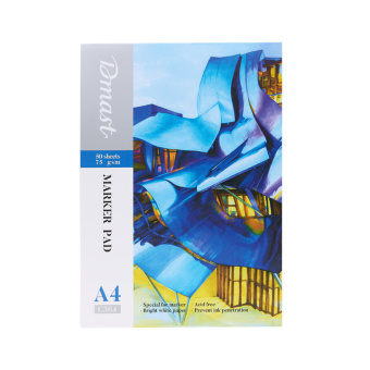 Dmast Альбом д/маркеров А4, 50 л. 75 г/м, склейка по 2 стороне