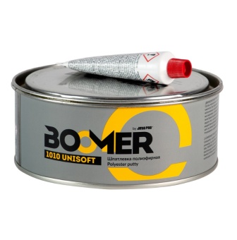 BOOMER 1010 Unisoft Шпатлевка полиэфирная универсальная, 0,5 + 0,015 кг