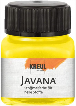 Нерастекающаяся краска по светлым тканям Javana Tex Flash флуоресцентная светло-желтая 20 мл
