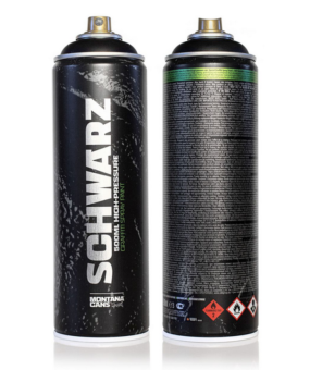 Аэрозольная краска Montana SCHWARZ/ черный, 500 мл