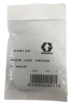 Graco 248136 Уплотнительное кольцо стопора штока Fusion AP/MP (6 шт.)