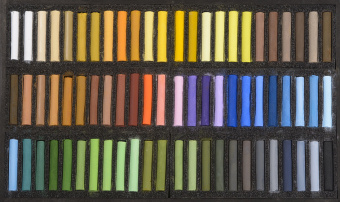 Набор сухой пастели Blockx 72 цв., в дерев.ящике, "Пейзаж"