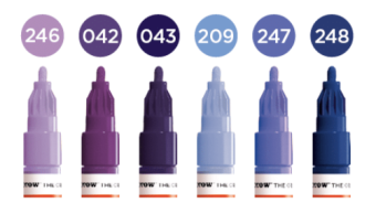 Набор маркеров Molotow ONE4ALL Acrylic Twin Violet Set (6 шт.)