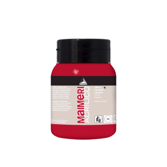 Краска акриловая Maimeri Acrilico Carmine (Карминовая), 500 мл