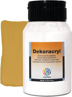 Краска акриловая Dekoracryl, 750 мл, цвет светлая охра