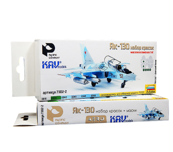 Набор красок Pacific88 AERO для Як-130 + маски KAVmodels (для набора Звезда)