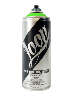 Аэрозольная краска LOOP LP-414 FLUO GREEN/ флюоресцентный зеленый, 400 мл