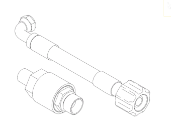 Graco 258649 Комплект дооснащения насосов Mark X (обратный клапан, шланг PRO C QD)