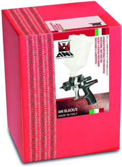 Краскопульт Ani AH141735 Black Clear с верхним пластиковым бачком 0,6 л