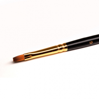 Roubloff Кисть серии 1S25 №6 синтетика под колонок, короткая ручка, плоская