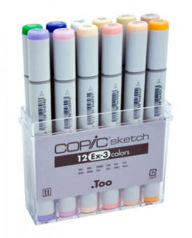 Набор маркеров COPIC Sketch Set EX-3 (12 шт.)