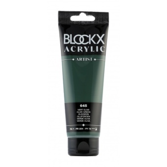 Оливковый, краска акриловая Blockx Artist, 250 мл