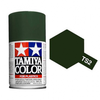 Краска Tamiya TS-2 Dark Green (Темно-зеленый) 100 мл