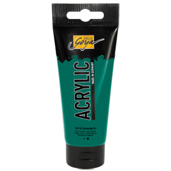Краска акриловая Solo Goya Acrylic Basic 100 мл, зеленый темный