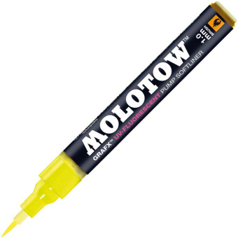 Маркер Molotow UV-Fluorescent Pump Softliner 1 мм yellow UV.03 (желтый)