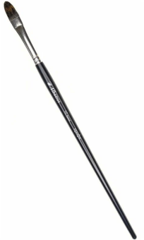 Кисть Альбатрос серии Профи, из волоса белки, овальная №10, длинная ручка