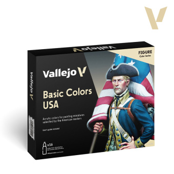 70140 Набор красок Vallejo Basic Colors USA (16 цветов)