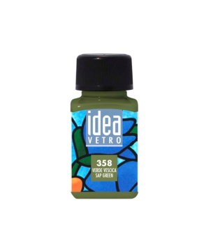 Краска лаковая по стеклу Maimeri Idea Vetro Зеленый желчный, 60 мл