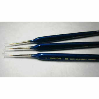 Harder&Steenbeck HS-170010 Набор кистей «888», синтетика, размер 5/0, 3 шт.