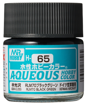 Mr. Hobby Краска 10 мл H65 RLM70 BLACK GREEN