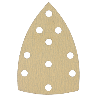 HANKO Шлифовальный треугольник на латексной бумажной основе Yellow Paper AP33M, 100x150 мм, 10 отв.