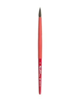 Кисть Roubloff серии Aqua red round №6, соболь микс, круглая, короткая ручка