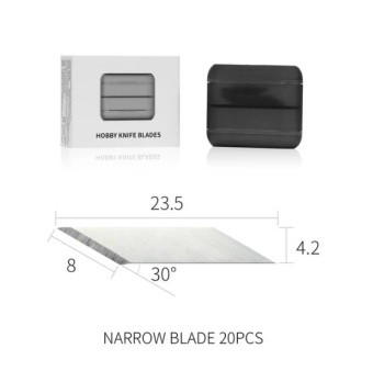 DSPIAE DK-B02 Лезвия из высокоуглеродистой стали, 20 шт., для ножа AT-DK02 (4 мм)