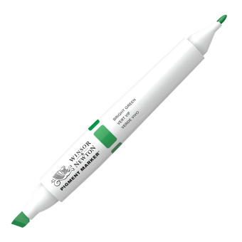 Маркер Winsor & Newton Pigment Bright Green (ярко-зеленый)