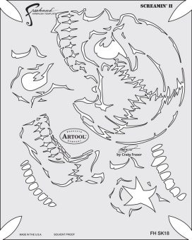 Трафарет Artool RET OF SKULLMSTR SCREAM II (FH SK18 SP)