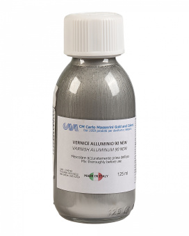 Жидкая бронза (поталь) Masserini Metallic водная, 125 мл, алюминиевый