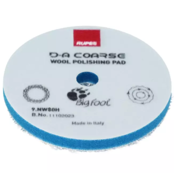 Rupes 9.NW80H Диск полировальный из натуральной овчины с подложкой, 80 мм, голубой