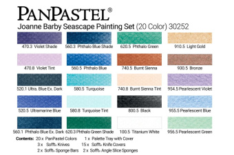 Набор PanPastel Joanne Barby Seascape Painting Set – Морские пейзажи Джоан Барби (20 цветов)