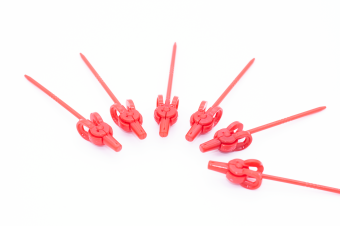 JAS 1355 Держатель для окрашиваемых деталей, прищепка малая, 6 шт./уп.