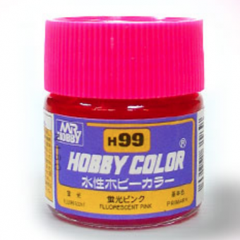 Mr. Hobby Краска 10 мл H99 FLUORESCENT PINK