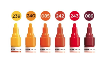 Набор маркеров Molotow ONE4ALL 227HS Hot Set (4 мм / 6 шт.)