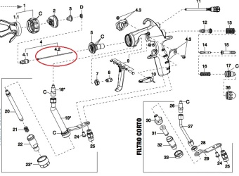 Игла для краскопульта Iwata MSGS-200