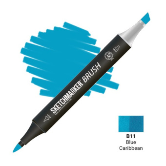 Маркер SKETCHMARKER Brush B11 Blue Caribbean