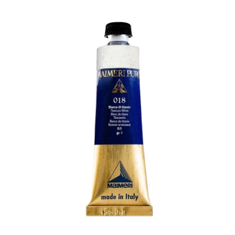Краска масляная Maimeri Puro Titanium White (Белила титановые), 40 мл