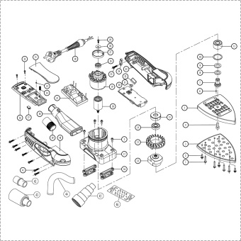 HANKO OS 100 x 150 Дельташлифовальная машинка 100 x 150 мм, орбита 3 мм