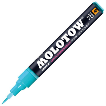 Маркер Molotow UV-Fluorescent Pump Softliner 1 мм blue UV.01 (синий)