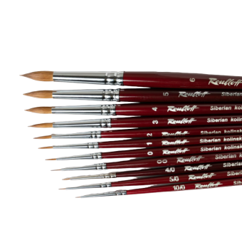 Кисть Roubloff серии 301T Master №4, круглая, колонок, короткая ручка