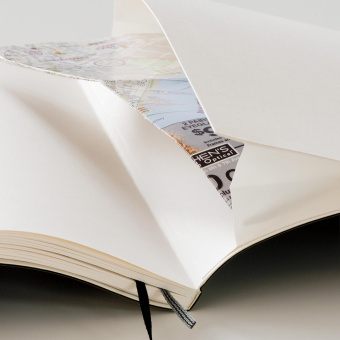 Leuchtturm1917 Блокнот Leuchtturm Rising Colours, A5, 80 г/м2, 123 стр., нелинованный, мягкая обложка, цвет синий камень